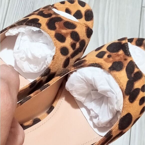 (S-4377) Leopard Stiletto Heels Sz 6.5 - Picture 6 of 11